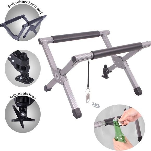 Folding Cooler Stand with Carry Bag, Anti-Slip for Camping Hiking BBQ Cooking - Picture 5 of 8